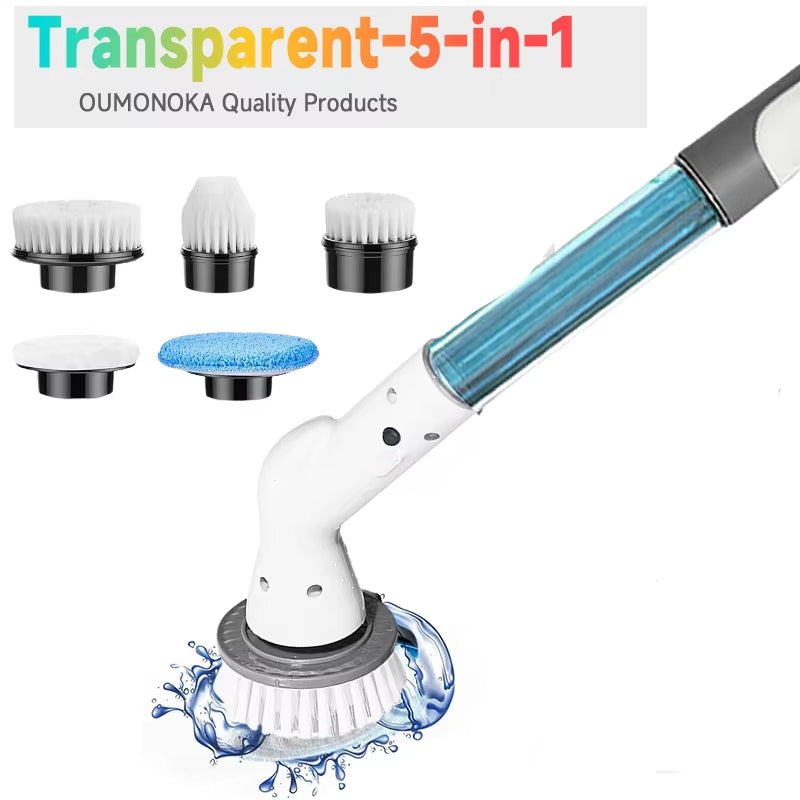 Household Cordless Spin Scrubber Kitchen Gadgets Hair Brushes Bathroom Broom Toilet Mops Electric Multipurpose Cleaning Brush